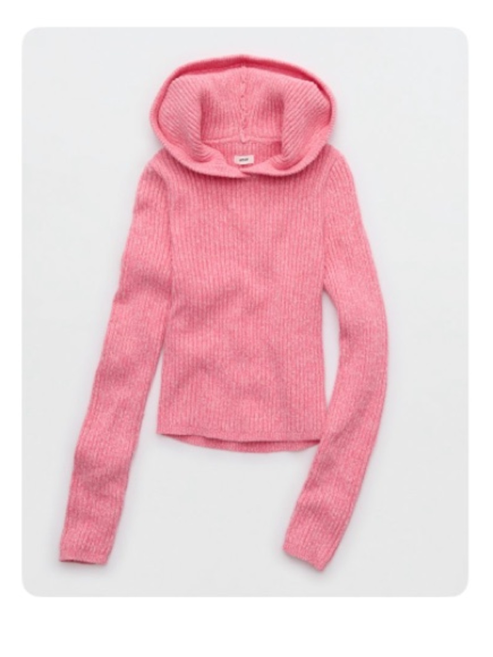 Aerie Late Night Hoodie Sweater in Playful Pink